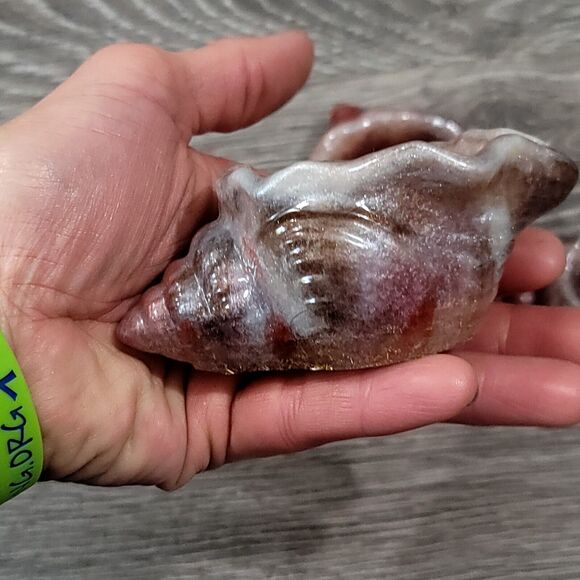 Set of 3 Resin Conch Shell Trinket Trays - Picture 14 of 16